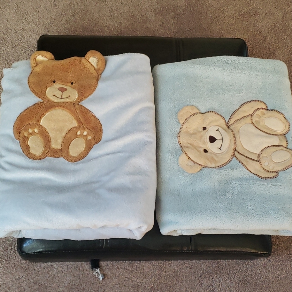 Soft baby blankets Bundle Of 2